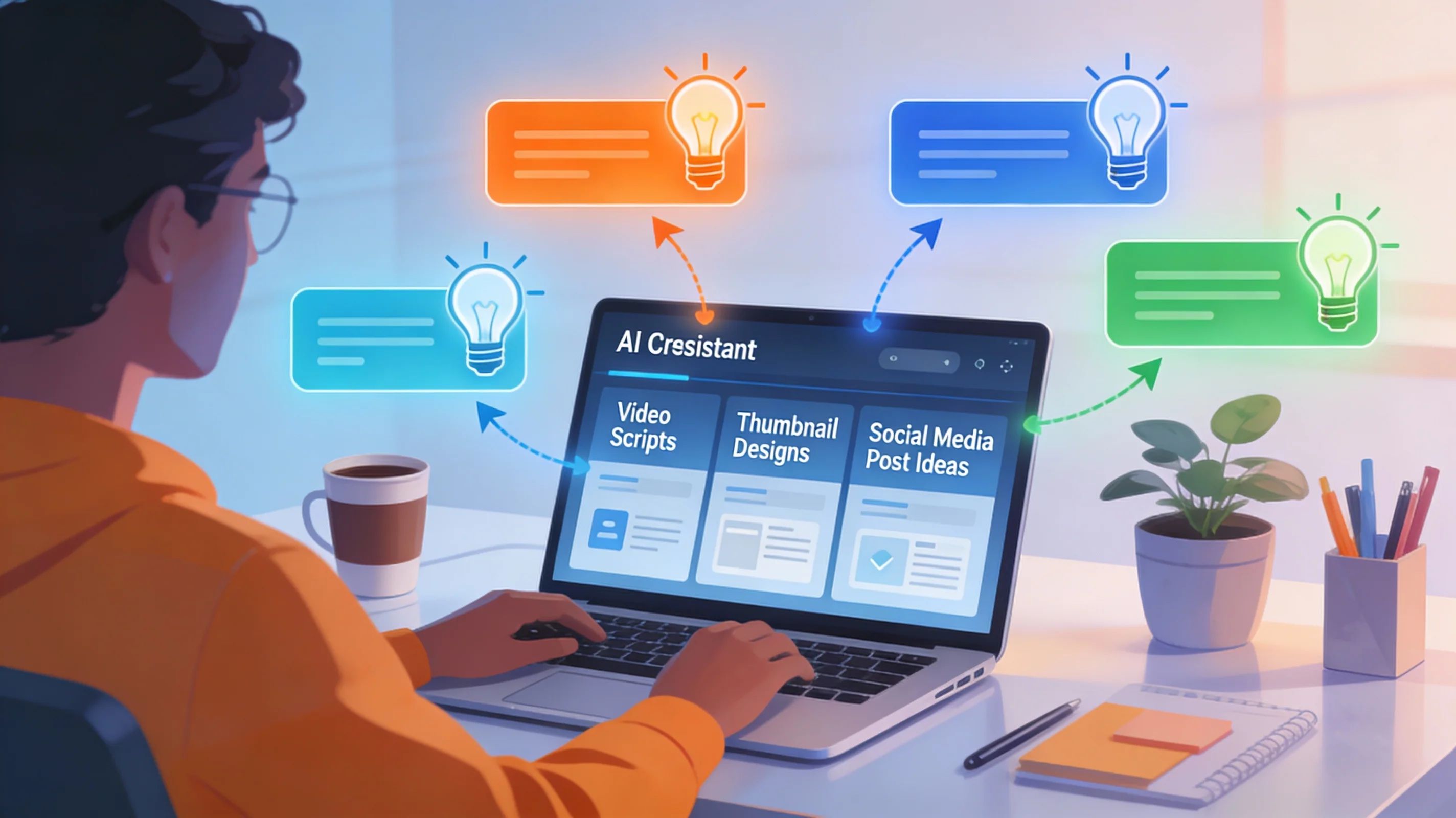 Illustration for the AI for creators tutorial