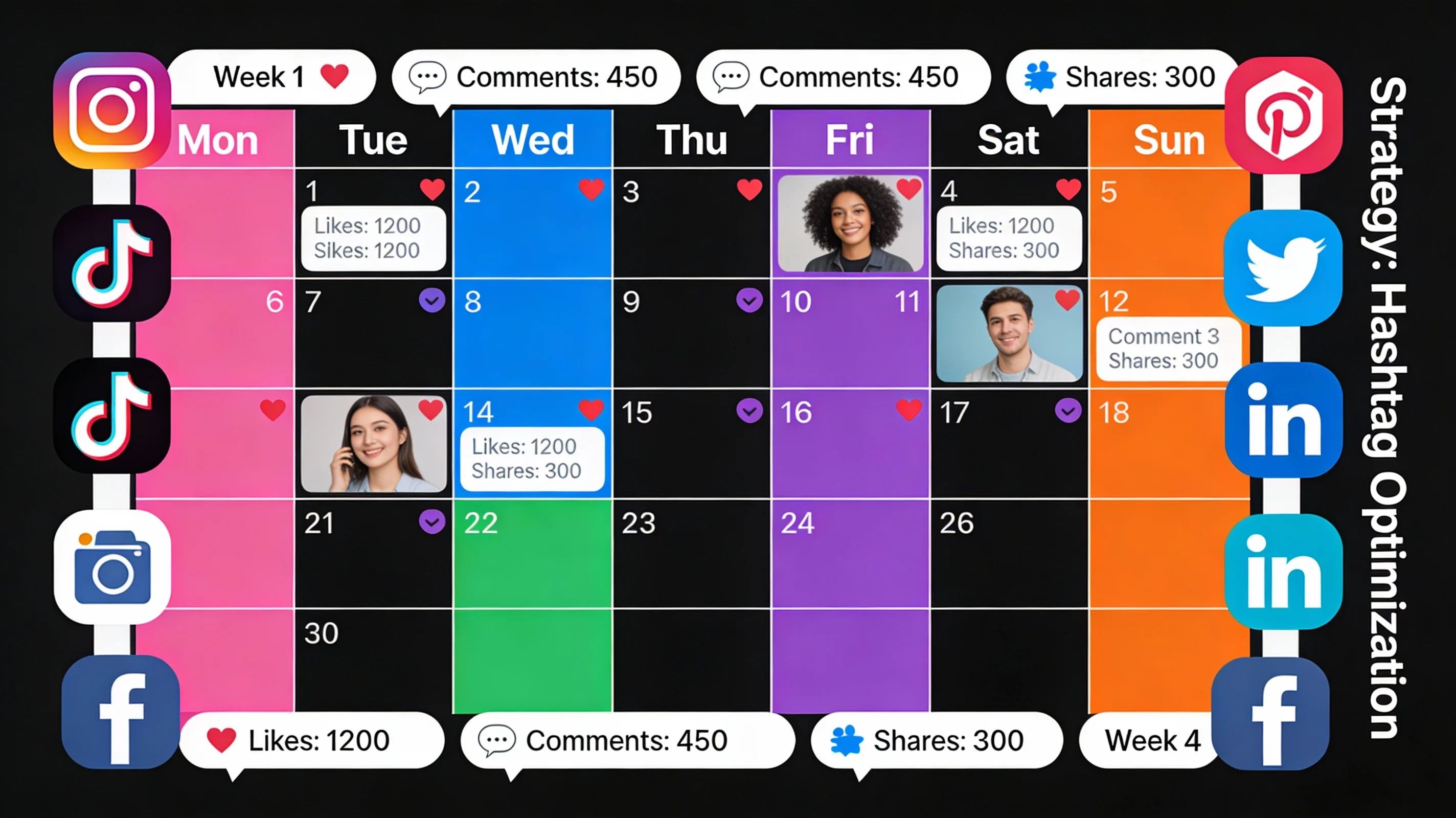 Illustration for Social Media Strategy